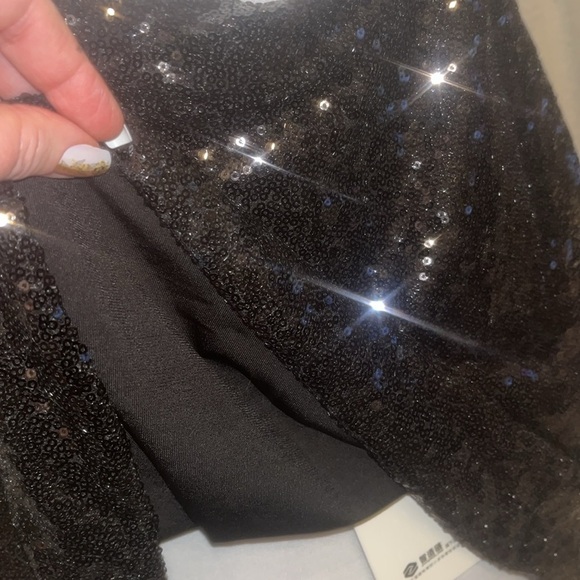Sexy Black Sequin Tank NWT - Picture 4 of 4